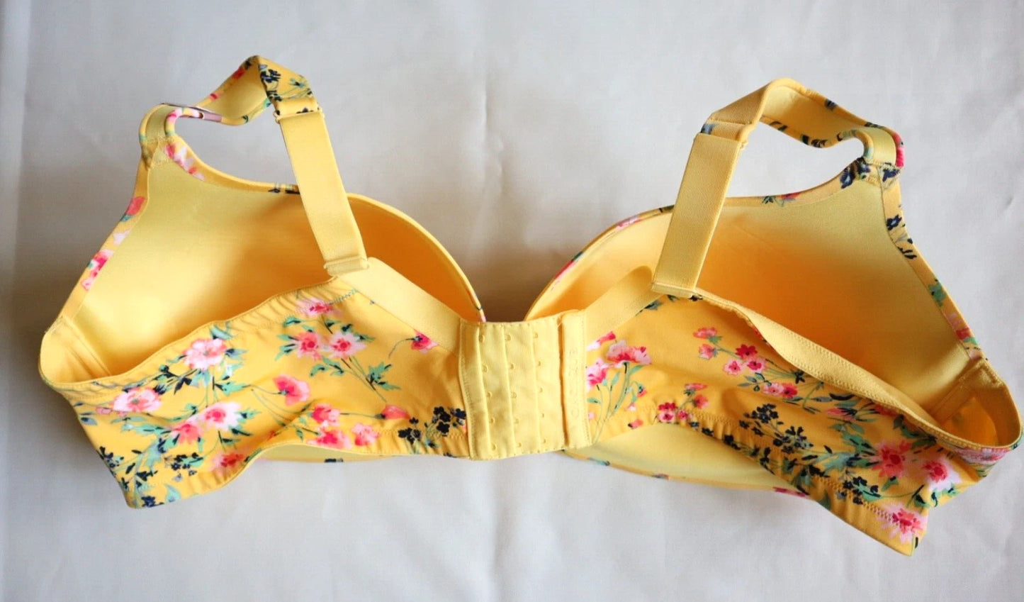 Cacique Lane Bryant Women's Printed Simply Wire Free Plunge Bra